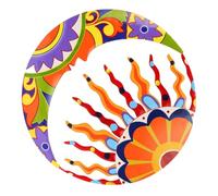Milisten Decorazione da Parete in Metallo Traforata da per Ed Esterni Decorazione per e Resistente e Colorata