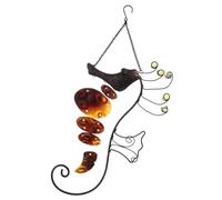 Milisten Decorazione Murale in Ghisa Cavalluccio Marino Tema Mediterraneo per Esterni Decorazione Marina da Appendere per Giardino e Patio