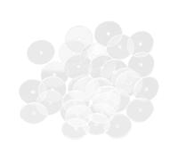 Milisten Dischi di Plastica Trasparenti per Orecchini Pesanti 50 Pezzi, Supporti Piatti per Orecchini a Bottone, Cuscinetti Morbidi Antinfortunistici per Artigianato e Creazione di