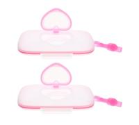 Milisten Distributore Portatile di Salviette per Ragazzo Ragazza 2 Pezzi, Custodia in Pp Guarnizione in Silicone per Mantenere Umidità, Adatto per Passeggino, Culle e Borse da Viaggio