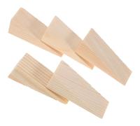 Milisten Fermaporta in Legno Triangolare Set da 5 Pezzi Fondo Antiscivolo, Cunei Fermaporta per Uso Domestico e Ufficio, Protezione Dita e Blocco Porte per Pavimenti in Legno, Piastrelle