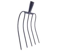 Milisten Forchetta in Ferro Multifunzionale, Forchetta Agricola Pratica Per Erba, Utensile Portatile Robusto Per La Manutenzione Di Prati e Terreni Rurali