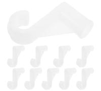 Milisten Ganci per Mensole per Guardaroba in Alluminio, Set da 10 Pezzi Staffa Porta Asta Armadio da 16 Mm, Supporto Stabile per Organizzazione Armadio e Ottimizzazione Spazio