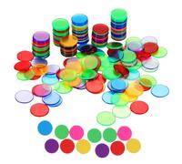 Milisten Gettoni da in 19Mm per Bingo 200 Colorati per Insegnare Utilizzare nei Giochi Didattici Azardo