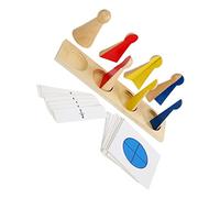 Milisten Giocattoli Legno Educativi per Fractions da Costruzione Interattivo per Sviluppo Cognitivo e Apprendimento Giocattoli per Prima senza Rischio Deformazione Materiali Selezionati
