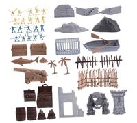 Milisten Giocattoli Pirata Miniatura in Sicura e Leggero Decorazione e Gioco per Figure Pirata Retrò per Collezione e Didattica