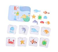 Milisten Giocattolo Educativo Puzzle in Scatola di Tema Oceano Interattivo per Sviluppo Abilità Cognitive e Coordinazione Mano-occhio per Regali di Compleanno