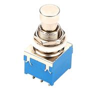 Milisten Interruttore per Chitarra a 9 Pin Blu in Metallo, Switch Rapido e Affidabile per Effetti Sonori, Design Elegante per Pedali di Chitarra Elettrica