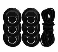 Milisten Kit Accessori Kayak Gonfiabile Toppe Anello in PVC e Acciaio Inox, Corda Elastica Resistente 2,5 M per Fissaggio Paddle Board, Set Riparazione Professionale per Sport Acquatici