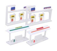 Milisten Kit da Te Pensilina Autobus e Stazione Servizio in Abs Decorazione Tavolo Sabbia per Sicuro e Riutilizzabile Promuove e Osservazione