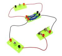 Milisten Kit Didattico Circuiti Elettrici Base per Scuole Medie Set Esperimenti con Componenti Durevoli Apprendimento Indipendente e Sviluppo Abilità Pratiche