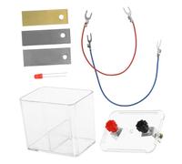 Milisten Kit Esperimenti Batteria di Frutta DIY con Lastre di Rame Ferro e per Ricerca Strumento Scolastico di Chimica e Progetto Scientifico