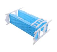 Milisten Letto Per Bambole Principessa Mini Letto Giocattolo Accessori Per La Casa Delle Bambole Articoli in Miniatura Per Case Delle Bambole Arredamento Delle Bambole Bambola Plastica Blu