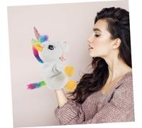 Milisten Mano Unicorno Morbido per Racconti Gioco Interattivo Peluche e Marionetta Animale per Storie e Divertimento