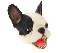Milisten Marionetta Mano Cane Bulldog Francese Nero e Bianco in Materiale Morbido Burattino Interattivo Divertente per Adulti Giocattolo Creativo per Racconti e Feste
