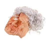 Milisten maschera da vecchio copricapo cosplay costume divertente costume cosplay di uomini di Halloween maschera da costume vecchio in fibra artificiale