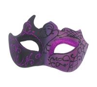 Milisten Maschera Mezza Faccia Decorativa Per Feste e Halloween Masquerade Party Mask Con Design Unico e Accessorio Per Cosplay e Performance Leggera e Riutilizzabile