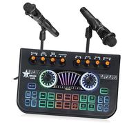 Milisten Microfono Studio Kit con Scheda Audio Live per Registrazione Podcast e Streaming Completo di Apparecchiature Audio per Dj e Registrazione Musicale