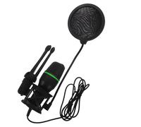Milisten Microfono Usb Condensatore Gaming Premium Con Supporto Per Computer Desktop e Laptop Riduzione Rumore Per Streaming Karaoke e Conferenze Design Nero Compatto