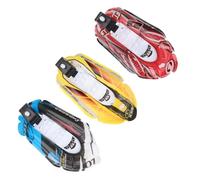 Milisten Mini Barca Gonfiabile a Vela Giocattolo Meccanico Da Bagno Per Ragazzo Ragazza Set 3 Pezzi Colore Blu Rosso Giallo Divertente Giocattolo Acquatico Per Momento Del Bagnetto