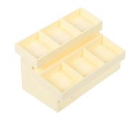 Milisten Mini di frutta e verdura mercato stand piccolo miniature di case delle bambole cose armadietto di verdure in miniatura mini figure vegetali porta frutta e verdura plastica