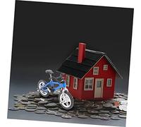Milisten Miniatura Bicicletta Decorativa Blu per Casa e Simulazione Sicuro per Apprendimento e Coordinazione Manuale