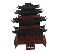Milisten Miniature Pagoda Statue Padiglione Realistico per Bonsai Zen Decorazioni Micro Paesaggio