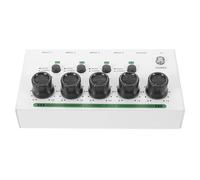 Milisten Mixer Audio Dj a 4 Vie Mini, Mixer Stereo Multicanale Portatile Tecnologia a Basso Rumore, Compatto per Studio Musicale, Streaming Live, Podcast e Performance Sul Palco