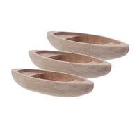 Milisten Modelli di Barche a Canoa in Legno 3 Pezzi per Decorazioni Nautiche Fatte a Mano, Design Elegante e Versatile per Arredamento Casa e Paesaggi Marinareschi