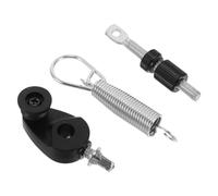 Milisten Molla Tendicatena Per Battente Grancassa Molla Elastica Nera Alta Stabilità e Robustezza Kit Accessori Pedaliera Batteria Con Gancio Durevole Per Batteristi