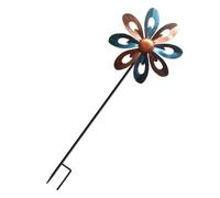 Milisten Mulino a Vento in Metallo Da Giardino Decorativo, Girandola Rotante Per Balcone e Cortile, Artigianato in Ferro Resistente Per Decorazioni Esterne e Giardini