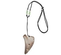 MILISTEN Ocarina a 6 fori, Dolomite, mini flauto, strumento musicale natalizio con cordino nero, per principianti, con tono etereo e design leggero