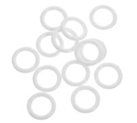 Milisten Occhielli per Tende in Plastica 100 Pezzi Set Anelli Riutilizzabili per Tende da Finestra e Doccia Resistenti e Scorrevoli Accessori per Colore Bianco