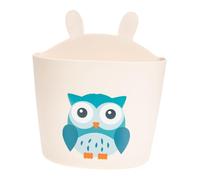 Milisten Organizer da Letto e Cesto Appeso per Culla Porta Pannolini Organizer per Ragazzo Ragazza Beige Stampa Gufo Salvaspazio e Resistente per Cameretta Ragazzo Ragazza per Fasciatoio