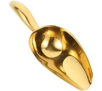 Milisten Paletta in Acciaio Inox per Ghiaccio e Cereali, Cucchiaio Multiuso per Farina e Chicchi di Caffè, Utensile Compatto per Cucina, Bar e Ristorante