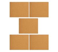 Milisten Pannelli Autoadesivi di Sughero 5 Pezzi 297X210X1Mm Fonoassorbenti per Casa e Ufficio, per Decorazione Pareti e Bacheche