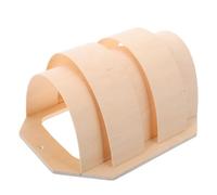 Milisten Paralume in Legno Chiaro per Sauna, Copertura Lampada Bagno Turco Leggera e Pratica, Accessorio Decorativo Luce Diffusa per Zona Rilassante