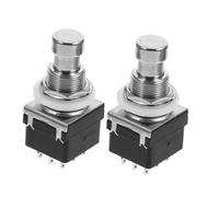 Milisten Pedale per Effetti Chitarra 2 Pezzi Interruttore a Pedale a 9 Piedi in Metallo Nero Compatibile Pedali Effetti Vari per Musica Professionale e Performance Live Colore Casuale