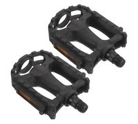 Milisten Pedali per Bici in Plastica Nera Antiscivolo, Set di Pedali Piatti Leggeri per Mountain Bike e Bici da Strada, Pedale Poggiapiedi Resistente per Ciclismo Outdoor e Percorsi