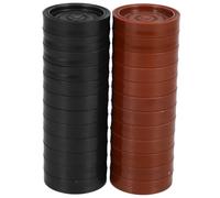 Milisten Pezzi accessori per dama scacchi di plastica accessori per giochi da tavolo figure di dama di giochi da tavolo accessori per scacchiera giocare a fiches degli scacchi addominali