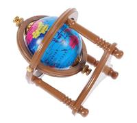 Milisten Piccoli ornamenti in globo mini arredamento Bambola adornare giocattoli decorazione per casa delle bambole Globe decorazioni per la casa delle bambole plastica Marrone