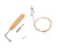 Milisten Piolo Per Lira in Solido Di Accessori Per Corde Per Arpa Chiave Di Accordatura in Naturale e Acciaio Inossidabile Adatto Per Strumenti Corda Come Dulcimer e Clavicembalo