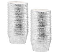 Milisten Pirottini Monouso in Carta Stagnola per Cupcake e Muffin, Set da 30 Pezzi, Stampi Resistenti per Dolci e Torte, per Cucina Domestica, Ristoranti e Pasticcerie
