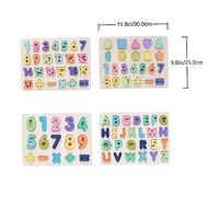 Milisten Puzzle Educativi con e Alfabeto Maiuscolo Montessori per Apprendimento e Sviluppo Cognitivo