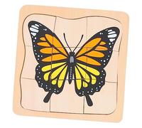 Milisten Puzzle in Legno Animali per Bambini Educativo Facile da Afferrare Coordinazione Occhio-Mano per Bambini
