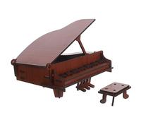 Milisten Puzzle Legno 3D da Te per Bambini Pianoforte Educativo Montessoriano da Assemblare per Decorazione e Attività Educative