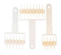 Milisten Rullo per Impasto con Punte Perforatrici in Plastica, Set 3 Pezzi Portatile per Pizza e Pasta Sfoglia, Strumento Professionale per Cottura e Preparazione Casa e Cucina