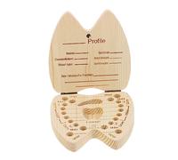 Milisten Scatola Porta-denti da Latte per Bambini Supporto Etichettato, Contenitore Ricordi Dentini Fatina dei Denti, Organizer Salvataggio Denti per Bambini che Fanno i Primi Passi,