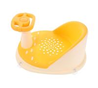 Milisten Seggiolino da Bagno per Ragazzo Ragazza Base Antiscivolo e Ventose Sicure Supporto Ergonomico per Seduta Comoda Altezza e Metodo di Drenaggio Pulito Design Pieghevole Portatile