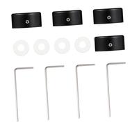 Milisten Set 4 Protezioni in Lega Di Alluminio Per Effetto Chitarra Con Cuscinetto in Silicone Antifastidio, Topper Per Interruttore a Durevoli e Adatti a Uso Strumentale